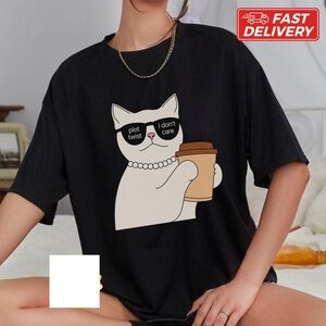 Plot Twist I Dont Care Shirt, Funny Cat Tshirt